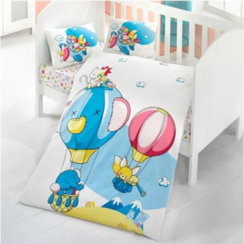 Lenjerie pat baby Macera Mally Kids 100 bumbac 