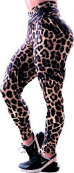 Colanti Fitness Yoga Aerobic Jogging Multicolor M size Leopard Talie inalta 