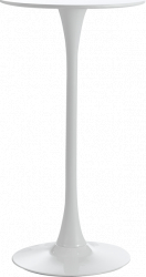 Masa bar Raki Aspen 60x101cm alba blat MDF melaminat 
