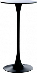 Masa bar Raki Aspen 60x101cm neagra blat MDF melaminat 