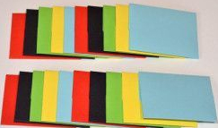 Plicuri colorate din carton set de 20 bucati dimensiune 10.5 cm x 7.5 cm 