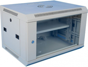Cabinet Rack WMF15U metalic standard 19 pentru telecomunicatii si retelistica montabil pe perete polita fixa