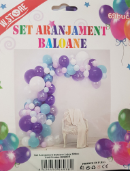 Set aranjament baloane 69 bucati 