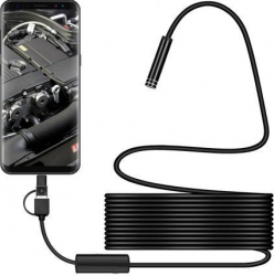 3 in 1 Endoscop cu port USB impermeabil cu mini camera 8 mm 5m