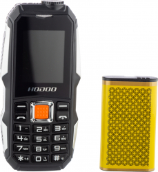 Pachet Promotional Telefon militar F8 Dual SIM 3800 mAh FM radio Bluetooth Lanterna Negru-Gri + Husa Subacvatica Waterproof si Snowproof