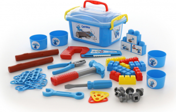 Set unelte de mana Strumpfii Polesie multicolor 48 piese