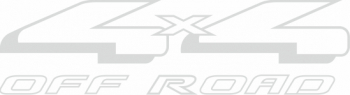 Sticker auto 4x4 off road hot 25cm alb 