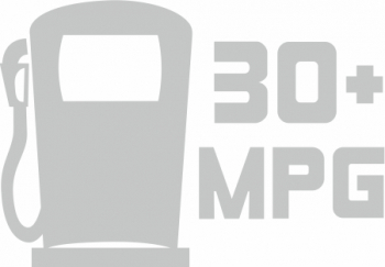 Sticker auto cu 30+ mpg tuning JDM 20cm alb 