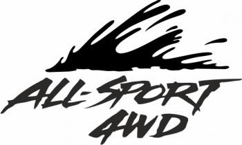 Sticker auto cu all-sport awd 4x4 offroad 25cm negru 