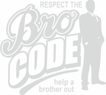 Sticker auto cu BRO CODE tuning JDM 20cm alb 