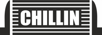 Sticker auto cu chillin tuning JDM 20cm negru 