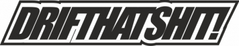 Sticker auto cu drift hat shit tuning 20cm negru. 