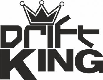 Sticker auto cu drift king tuning 20cm negru 