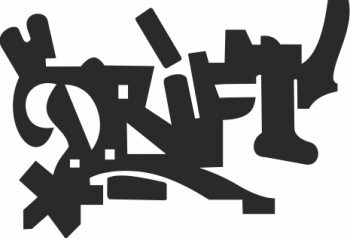 Sticker auto cu drift tuning JDM 20cm negru 