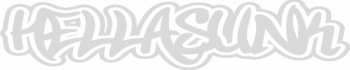 Sticker auto cu hellasunk tuning JDM 20cm alb. 