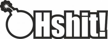 Sticker auto cu Hshit JDM 20cm negru 