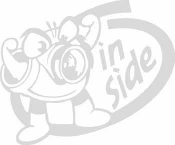 Sticker auto cu in side JDM 20cm alb 