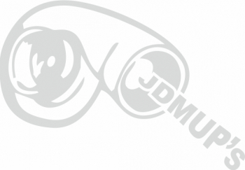 Sticker auto cu JDMUPs 20cm alb 