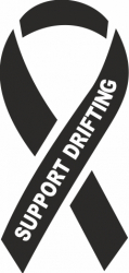 Sticker auto cu support drifting tuning JDM 20cm negru