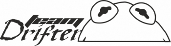 Sticker auto cu team drifter tuning JDM 20cm negru 