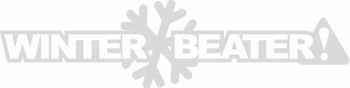 Sticker auto cu winter beater tuning JDM 20cm alb 