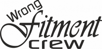Sticker auto cu wrong fitment crew JDM 20cm negru 