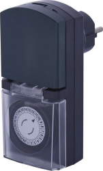 Timer programabil analog pentru uz exterior IP44 