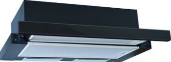 Hota incorporabila telescopica jht3681 Putere de absorbtie 330mc/h 2 motoare 60cm NEGR 