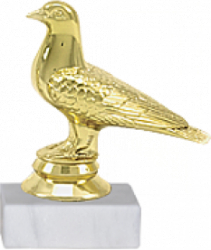 Trofeu Figurina Porumbel Columbofil cu inaltime 11 cm 