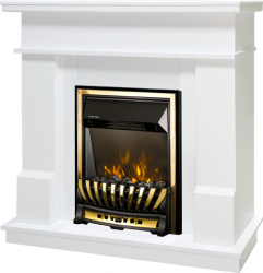 Semineu Electric Rodos White MDF/WPB and Meridian 2000W/Telecomanda 