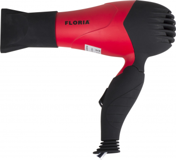 Uscator de par cu maner pliabil pentru voiaj Floria ZLN8976 1000 W 2 viteze 2 Trepte de temperatura Concentrator Rosu 