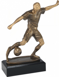 Trofeu Figurina din Rasina Fotbal cu inaltime 21 cm 