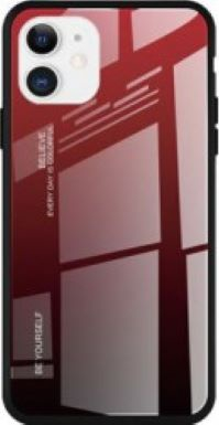 Husa de protectie Gradient pentru iPhone 11 Pro Rosu-Negru 