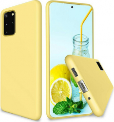 Husa de protectie din silicon soft pentru Samsung Galaxy S20 Plus Galben 