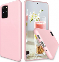 Husa de protectie din silicon soft pentru Samsung Galaxy S20 Plus Roz 