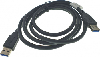Cablu USB 3.0 tata la USB 3.0 tata Lanberg lungime 180 cm negru CA-USBA-30CU-0018-BK-DC