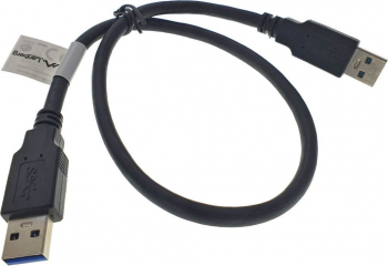 Cablu USB 3.0 tata la USB 3.0 tata Lanberg lungime 50 cm negru CA-USBA-30CU-0005-BK-DC