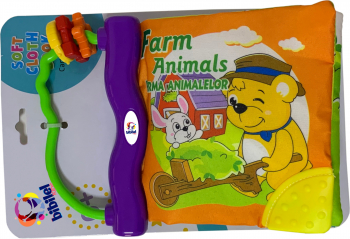 Carte textila Ferma Animalelor accesoriu carucior Multicolor BBL1678 