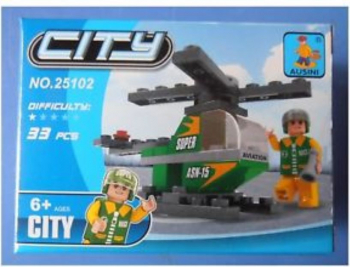 Set de constructie pentru copii Elicopter 40 piese 