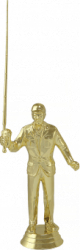 Trofeu Figurina Pescar pescuit plastic-marmura 16 cm 