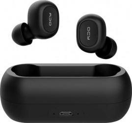 Casti in-Ear QCY T1 TWS Negru Wireless Bluetooth 5.0 Baterie 380 mAh
