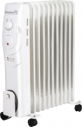 Calorifer electric Hausberg HB-8920AB 2500 W 11 elementi 3 nivele de putere termostat reglabil Alb 