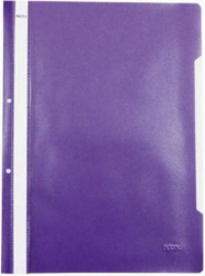 Set 50 buc dosar plastic PAPERLAND cu sina si 2 perforatii mov 