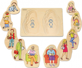 Puzzle din lemn Bunica si Bunicul 