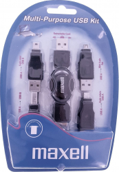 MAXELL-Kit USB cu cablu retractabil+4 adaptoare 303458.00.CN-DC 