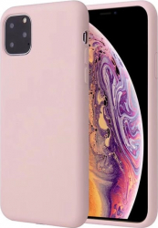 Husa de protectie silicon Iphone/ Apple 11 ProMax Roz/ Pink interior catifea 