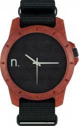 Ceas din lemn Neat - Sport - 45 mm Negru cu lemn de Padouk