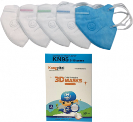 Masti de Protectie pentru copii KN95 5 Bucati 5-13 ani multicolor