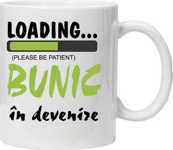Cana personalizata cu textul bunic in devenire 