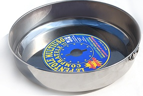 Tava inox rotunda RAKI pentru cuptor 40x9cm MN011854 cu manere 